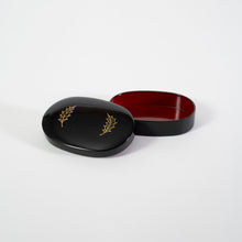 画像をギャラリービューアに読み込む, 漆蒔絵 楊枝入れ(黒・朱赤)