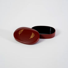 画像をギャラリービューアに読み込む, 漆蒔絵 楊枝入れ(黒・朱赤)