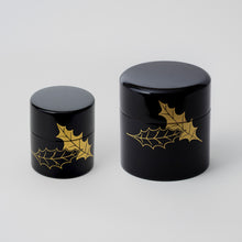 画像をギャラリービューアに読み込む, 漆蒔絵 茶筒 大(黒・朱赤)