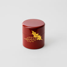 画像をギャラリービューアに読み込む, 漆蒔絵 茶筒 大(黒・朱赤)