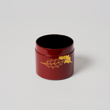 画像をギャラリービューアに読み込む, 漆蒔絵 茶筒 大(黒・朱赤)