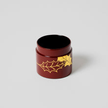 画像をギャラリービューアに読み込む, 漆蒔絵 茶筒 小(黒・朱赤)