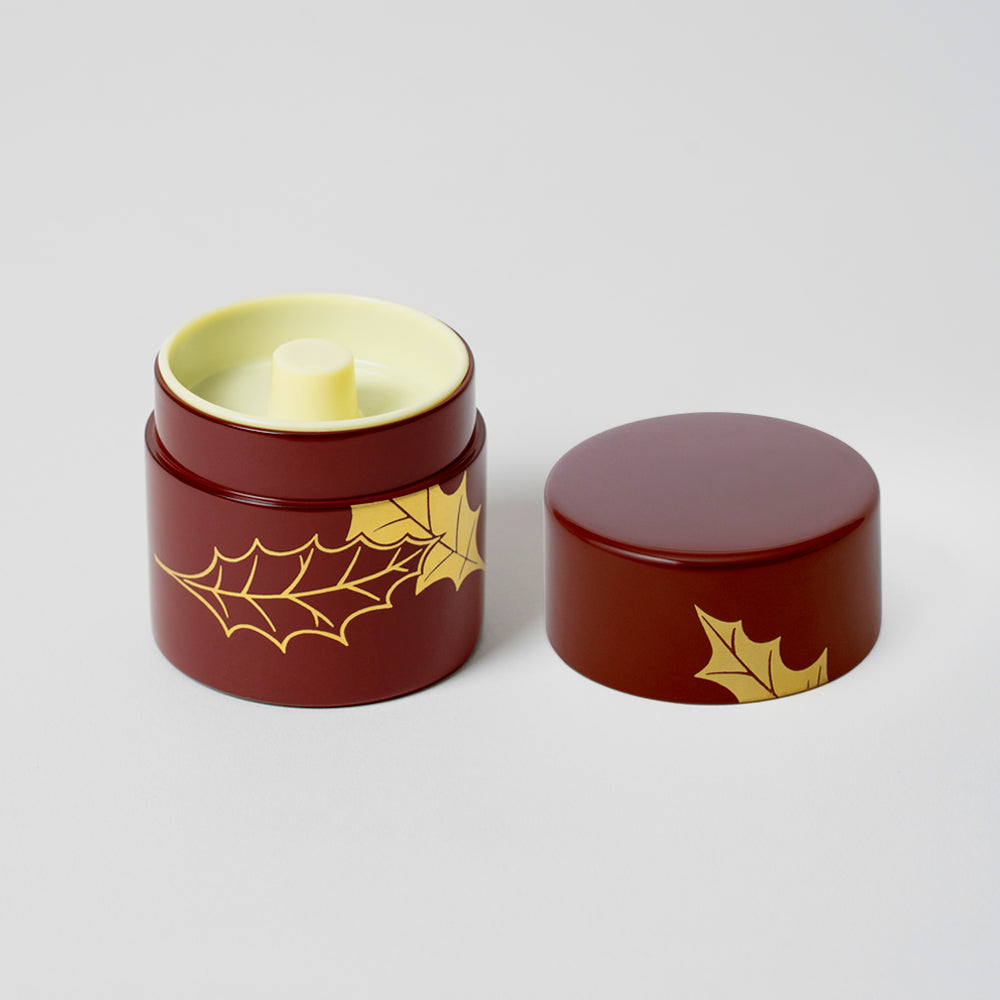 漆蒔絵 茶筒 小（黒・朱赤） – 柊家オンラインショップ ひいらぎ